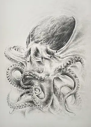 Wiesław Teofilak, From the bottom of heart, Pencil - cardboard/paperboard, 50 x 70