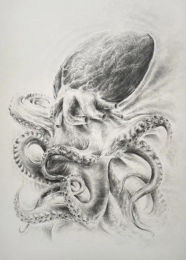 Wiesław Teofilak, From the bottom of heart, Pencil - cardboard/paperboard, 50 x 70