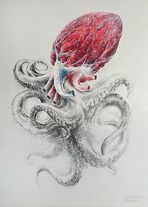 Wiesław Teofilak, From the bottom of heart 2026, Other, Pencil - other, cardboard/paperboard, 50 x 70