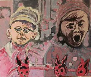   - From behind the glass