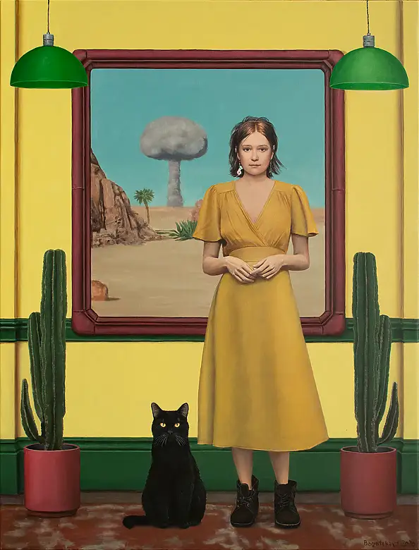 Nataliya Bagatskaya, È troppo tardi per spaventarmi., Dipinto acrilico - , 80 x 105