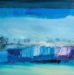 Dorota Pietrzkowicz, за стеклом, Масляная картина - холст, 73 x 60