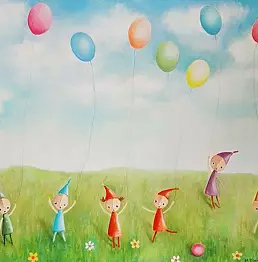 Małgorzata Piasecka Kozdęba - Fun with colorful balloons