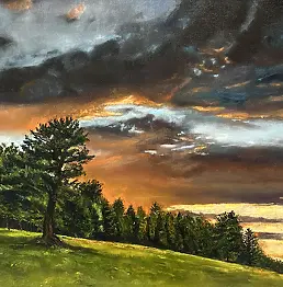 Justyna Kotula - "Sunset over the glade"