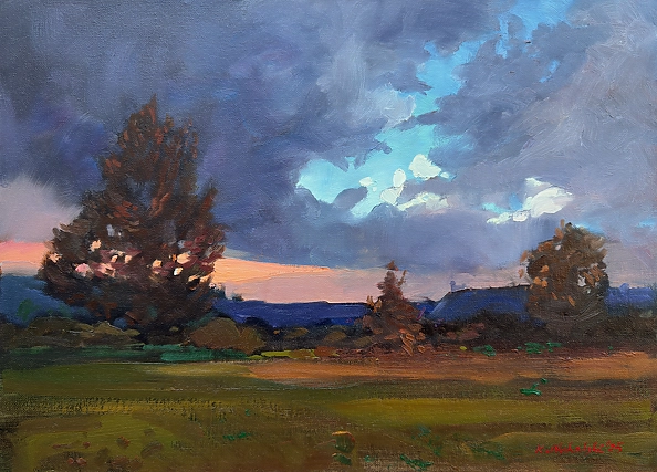 Krzysztof Michalski - Zachód słońca nad Janowcem