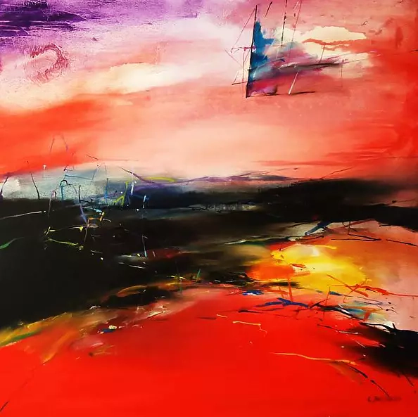 Lech Biernacki - Sunset over Milowka .. (triptych part 3)