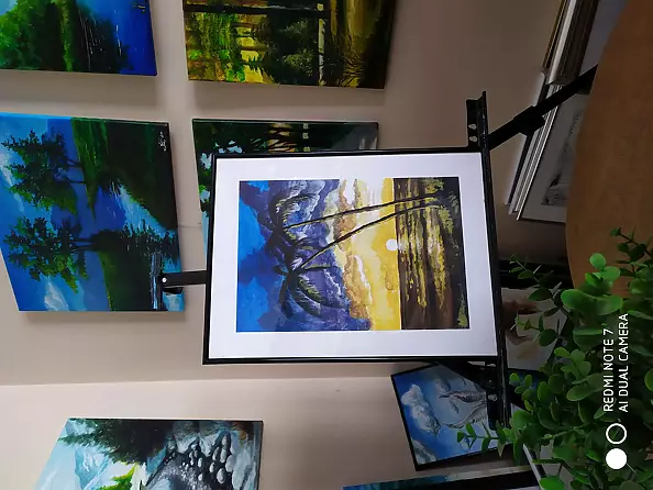 Ryszard Niedźwiedzki - Sunset under the palm trees