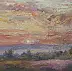 Sabina Salamon, Sunset , Oil painting - canvas, 30 x 24