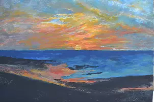 Anna Forycka Putiatycka - Sunset in Dieppe