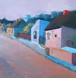 Anna Rudnicka-Litwinek - Sunset in Janowiec.