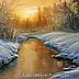 Lidia Olbrycht - Sunset paesaggio invernale