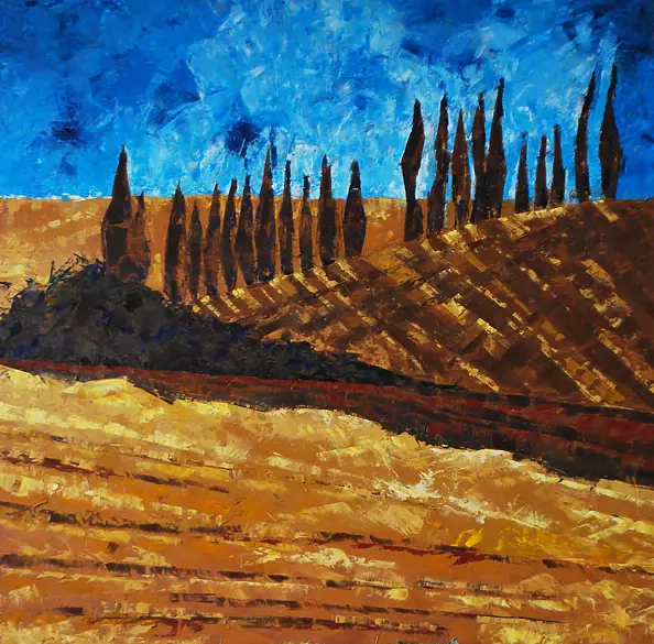 Bożena Siewierska - Zachód słoncaw Toskanii