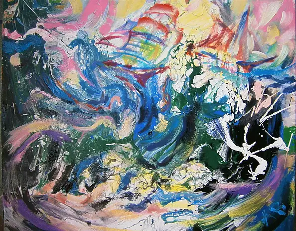 Anna Borcz - Sailing ship on the waves