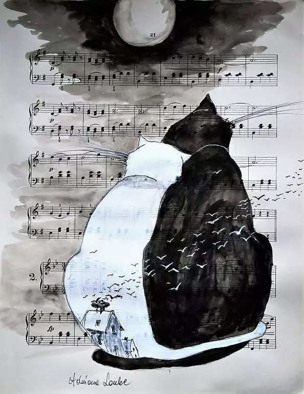 Adriana Laube - cats in Love