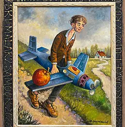 Dariusz Miliński, Zalotnik do Ewy, Obraz olejny - płótno, 40 x 50