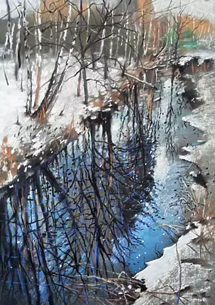 Andrzej Siewierski - Frozen river.