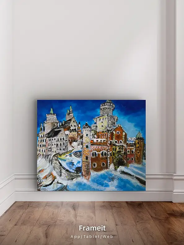 Krystyna Mościszko, Castello di Checina, Dipinto acrilico - tela, 50 x 40