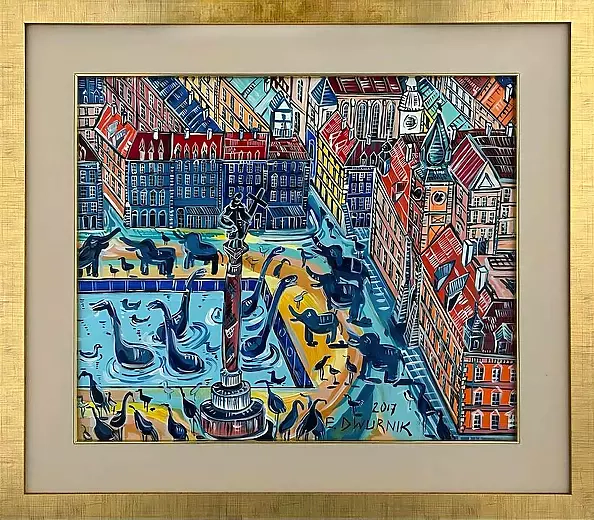 Edward Dwurnik - Royal Castle - OIL PAINTING