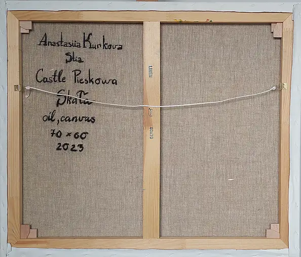 Anastasiia Kurkova, Zamek Pieskowa Skała, Obraz olejny - płótno, 70 x 60