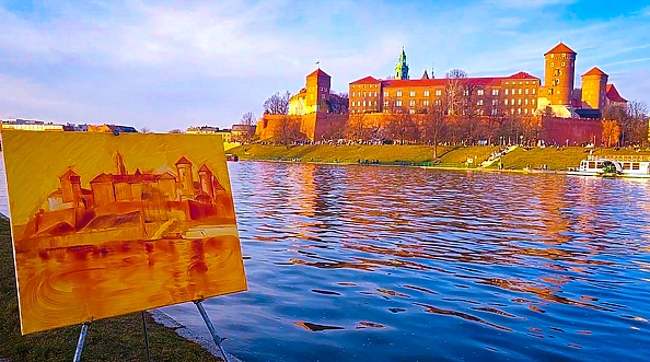 Anastasiia Kurkova - Wawel Castle