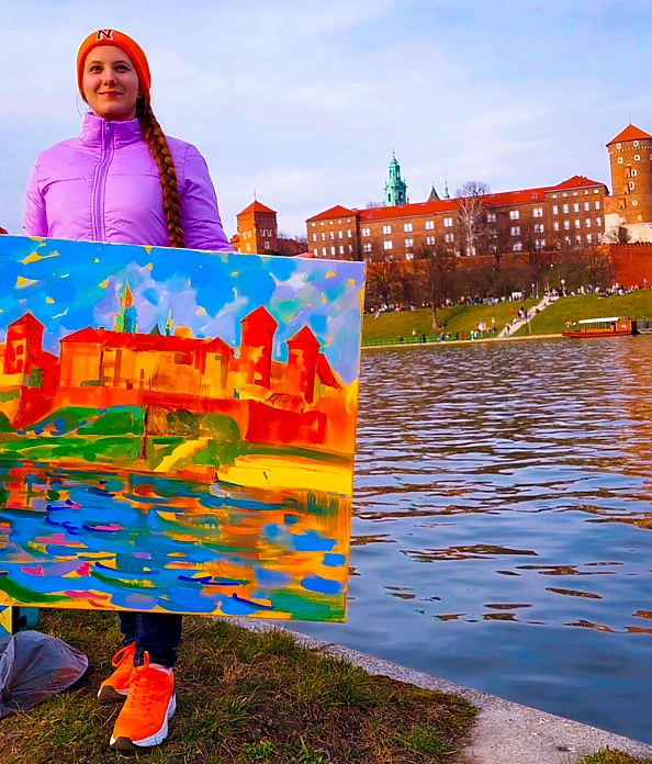 Anastasiia Kurkova - Wawel Castle