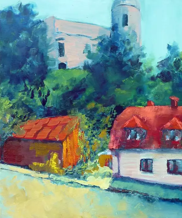 Anna Rudnicka-Litwinek - Zamek w Janowcu.