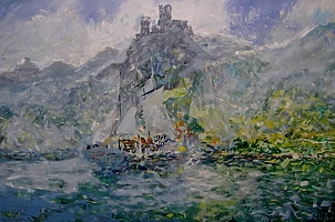 Eryk Maler - Castles in the clouds, 120x80