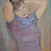 Danuta Czyżyk, Thoughtfulness, Acrylic painting - canvas, 50 x 70