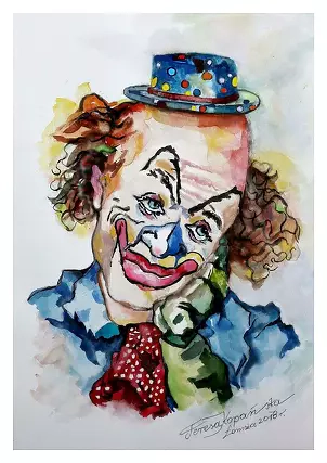 Teresa Kopańska - "Pensive Clown"