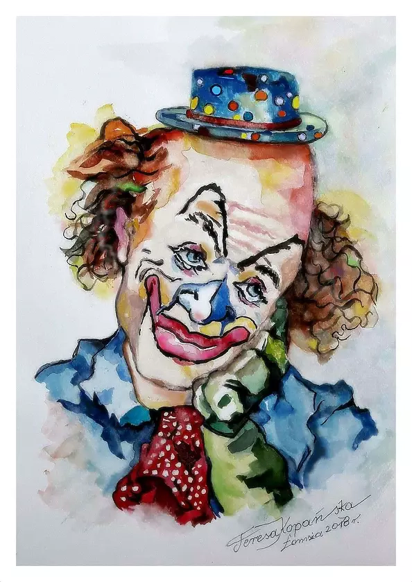 Teresa Kopańska - "Pensive Clown"