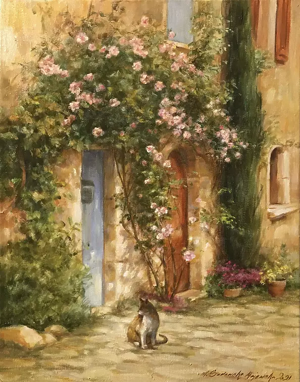 Małgorzata Sadowska Majewska - Zamyślony kot