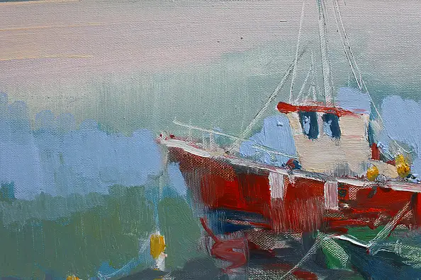 Henadzy Havartsou, Zanim morze znów zawoła, Obraz olejny - płótno, 50 x 70