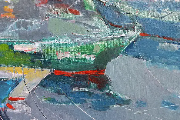 Henadzy Havartsou, Zanim morze znów zawoła, Obraz olejny - płótno, 50 x 70