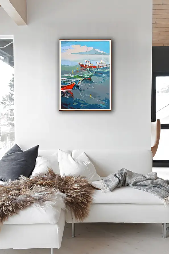 Henadzy Havartsou, Zanim morze znów zawoła, Obraz olejny - płótno, 50 x 70