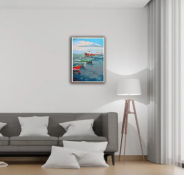 Henadzy Havartsou, Zanim morze znów zawoła, Obraz olejny - płótno, 50 x 70