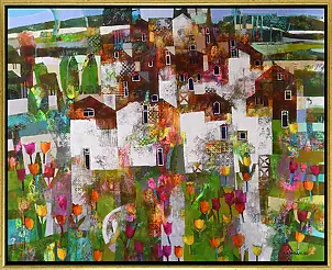 Alicja Słaboń Urbaniak, Il profumo della primavera, Quadro a olio - tela, 100 x 81