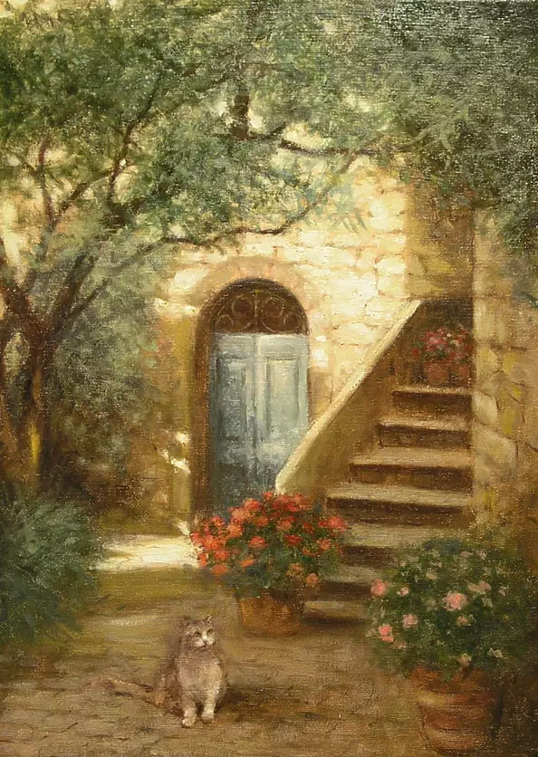 Małgorzata Sadowska Majewska - Zapatrzony kotek - Toskania