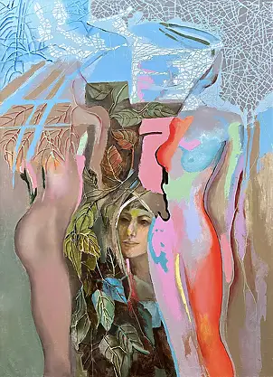 Anna Lupa Suchy, Notes from Istebna, Oil painting - canvas, 70 x 100