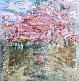 Aldona Zając, Zapomniany ląd, Obraz olejny - płótno, 80 x 100