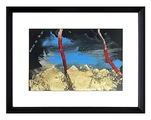 Iwona BORKOWSKA, Zasłona czasu, Akwarele, Obraz akrylowy, Techniki mieszane, Tusz - karton/tektura, papier, 21 x 30