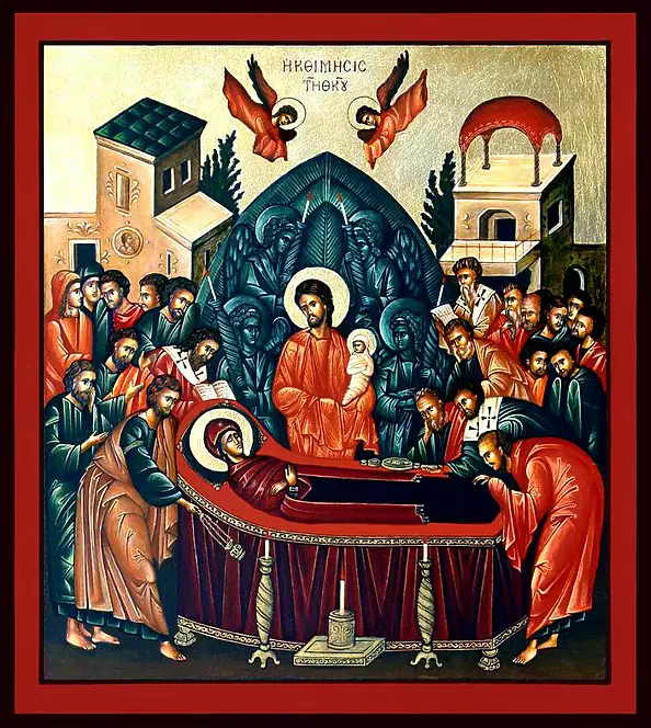 Malwina Wójcik - Dream of the Blessed Mother - painted on the basis of an Italian, 15th c. icon  