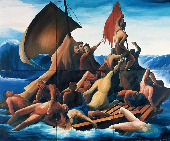 Zbigniew Dowgiałło - Sinking of a Raft Full of Communists