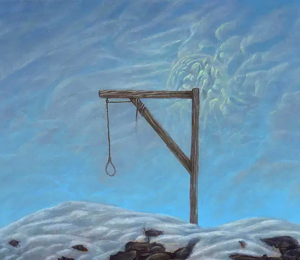 Krzysztof Polaczenko, Sospeso, Dipinto acrilico - pannello, 50 x 70