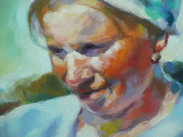 Barbara Gulbinowicz - Collecting raspberries