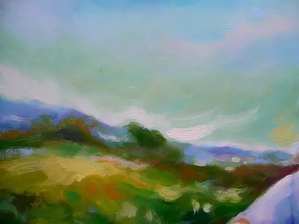 Barbara Gulbinowicz - Collecting raspberries