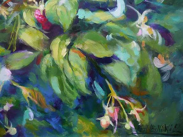 Barbara Gulbinowicz - Collecting raspberries