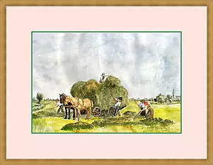 Rudolf Zmełty - haymaking