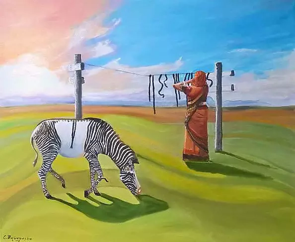 Cecylia Dąbrowska - Zebra in the wash