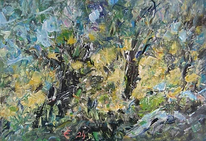 Eryk Maler - Green-blue wind, 70x100