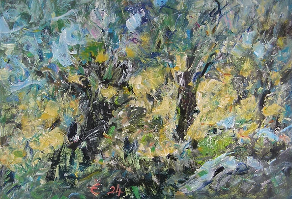 Eryk Maler - Green-blue wind, 70x100